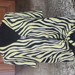 Michael Michael Kors Animal Striped Blouse Sz L